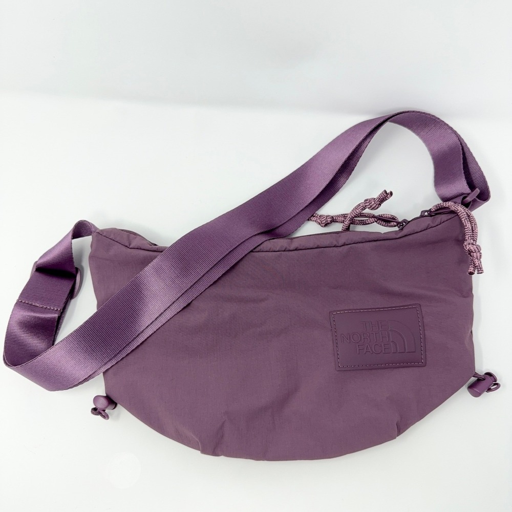 THE NORTH FACE W NEVER STOP LUMBAR GRAPEMIST NN2PQ83C CROSS BAG EUC